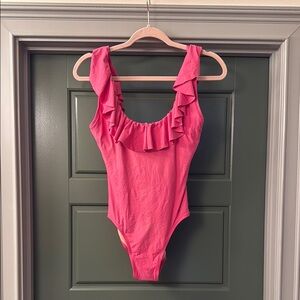 Pink Ruffled Swimsuit